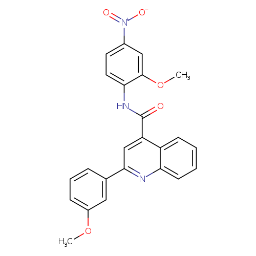 N-{4-nitro-2-methoxyphenyl}-2-(3-methoxyphenyl)-4-quinolinecarboxamide