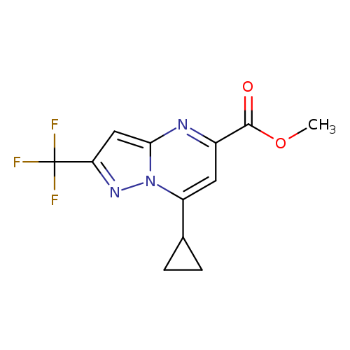 Methyl 7-cyclopropyl-2-(trifluoromethyl)pyrazolo[1,5-a]pyrimidine-5-carboxylate