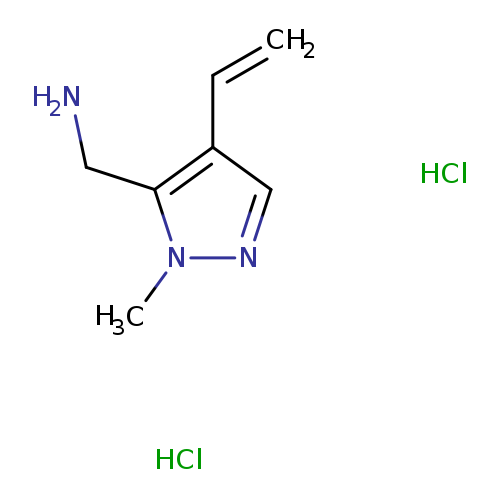 1-(4-ethenyl-1-methyl-1H-pyrazol-5-yl)methanamine dihydrochloride
