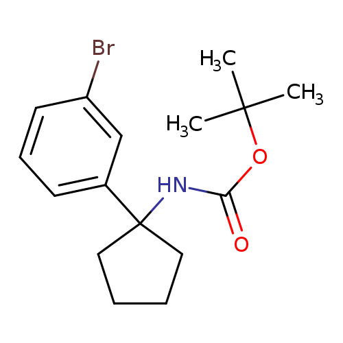 tert-butyl N-[1-(3-bromophenyl)cyclopentyl]carbamate