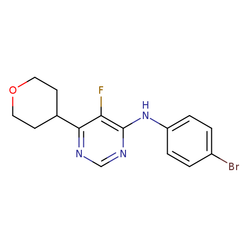 N-(4-bromophenyl)-5-fluoro-6-(oxan-4-yl)pyrimidin-4-amine