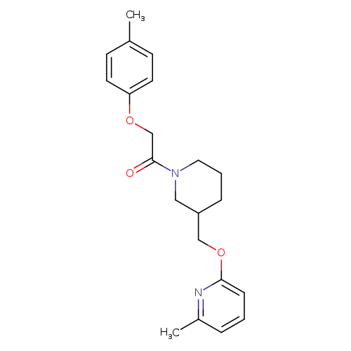 2-(4-methylphenoxy)-1-(3-{[(6-methylpyridin-2-yl)oxy]methyl}piperidin-1-yl)ethan-1-one