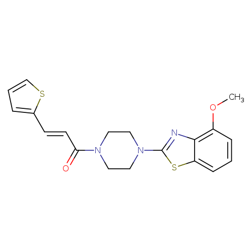 (2E)-1-[4-(4-methoxy-1,3-benzothiazol-2-yl)piperazin-1-yl]-3-(thiophen-2-yl)prop-2-en-1-one