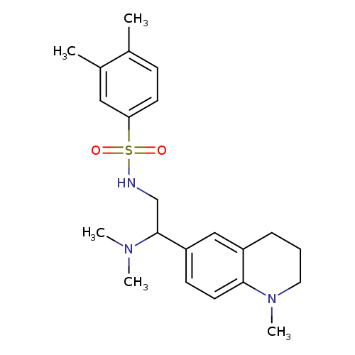 N-[2-(dimethylamino)-2-(1-methyl-1,2,3,4-tetrahydroquinolin-6-yl)ethyl]-3,4-dimethylbenzene-1-sulfonamide