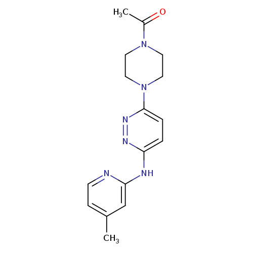 1-(4-{6-[(4-methylpyridin-2-yl)amino]pyridazin-3-yl}piperazin-1-yl)ethan-1-one