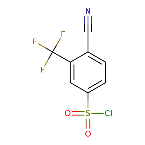4-Cyano-3-(trifluoromethyl)benzene-1-sulfonyl chloride