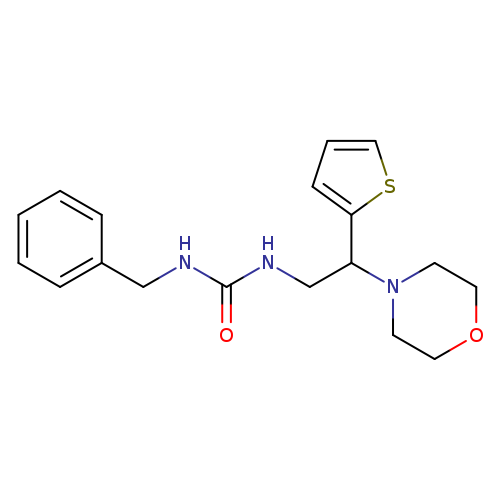 1-benzyl-3-[2-(morpholin-4-yl)-2-(thiophen-2-yl)ethyl]urea