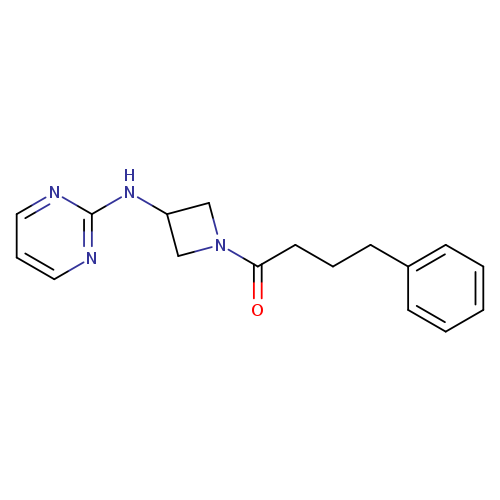 4-phenyl-1-{3-[(pyrimidin-2-yl)amino]azetidin-1-yl}butan-1-one