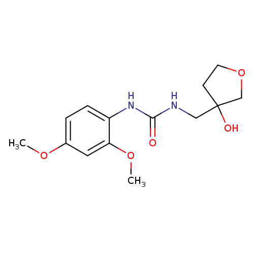 1-(2,4-dimethoxyphenyl)-3-[(3-hydroxyoxolan-3-yl)methyl]urea