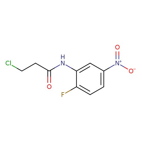 3-chloro-N-(2-fluoro-5-nitrophenyl)propanamide
