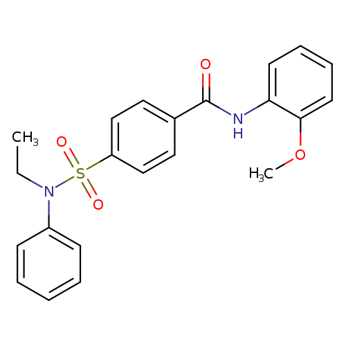 4-[ethyl(phenyl)sulfamoyl]-N-(2-methoxyphenyl)benzamide