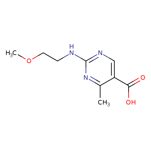 2-[(2-Methoxyethyl)amino]-4-methylpyrimidine-5-carboxylic acid