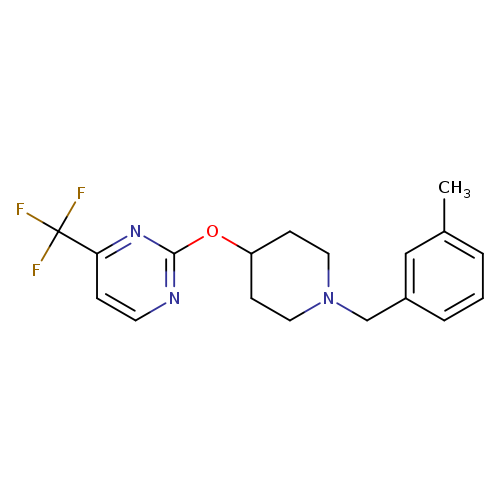 2-({1-[(3-methylphenyl)methyl]piperidin-4-yl}oxy)-4-(trifluoromethyl)pyrimidine