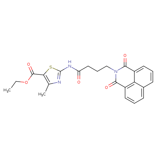 ethyl 2-(4-{2,4-dioxo-3-azatricyclo[7.3.1.0^{5,13}]trideca-1(12),5,7,9(13),10-pentaen-3-yl}butanamido)-4-methyl-1,3-thiazole-5-carboxylate