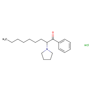 1-phenyl-2-(1-pyrrolidinyl)-1-nonanone,monohydrochloride