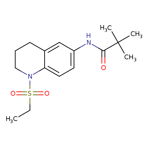 N-[1-(ethanesulfonyl)-1,2,3,4-tetrahydroquinolin-6-yl]-2,2-dimethylpropanamide