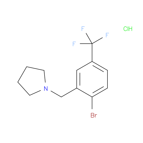 1-[[2-Bromo-5-(trifluoromethyl)phenyl]methyl]-pyrrolidine hydrochloride