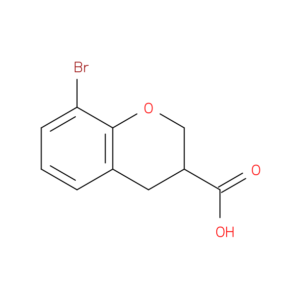 8-bromo-3,4-dihydro-2H-1-benzopyran-3-carboxylic acid