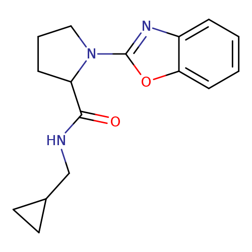 1-(1,3-benzoxazol-2-yl)-N-(cyclopropylmethyl)pyrrolidine-2-carboxamide