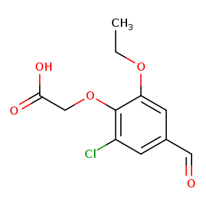 2-(2-chloro-6-ethoxy-4-formylphenoxy)acetic acid
