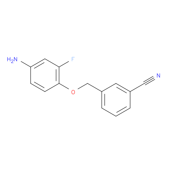 3-[(4-amino-2-fluorophenoxy)methyl]benzonitrile