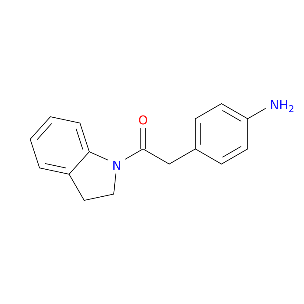 2-(4-aminophenyl)-1-(2,3-dihydro-1H-indol-1-yl)ethan-1-one