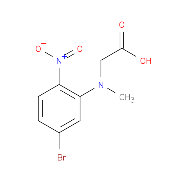 2-[(5-Bromo-2-nitrophenyl)(methyl)amino]acetic acid