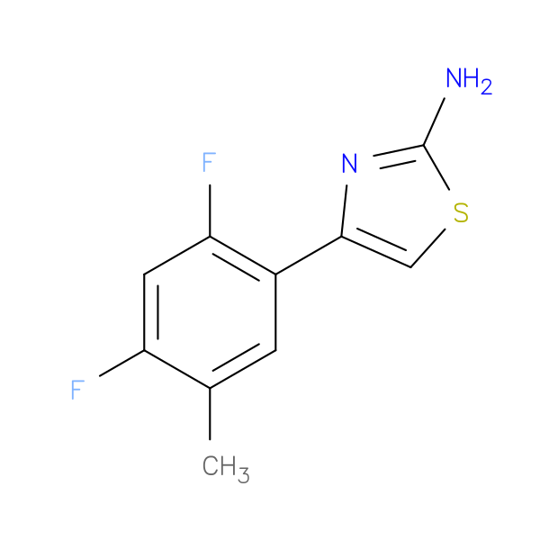 4-(2,4-difluoro-5-methylphenyl)-1,3-thiazol-2-amine