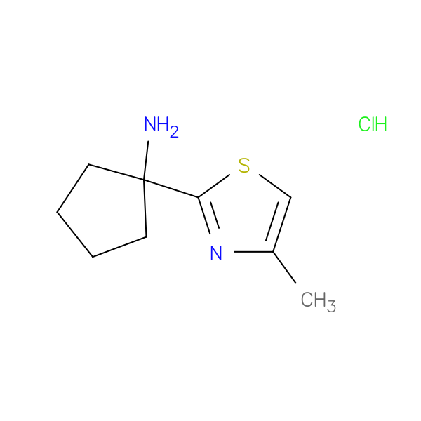 1-(4-methyl-1,3-thiazol-2-yl)cyclopentan-1-amine hydrochloride