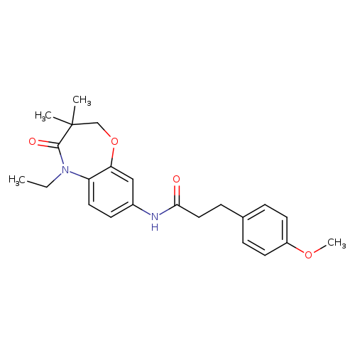 N-(5-ethyl-3,3-dimethyl-4-oxo-2,3,4,5-tetrahydro-1,5-benzoxazepin-8-yl)-3-(4-methoxyphenyl)propanamide