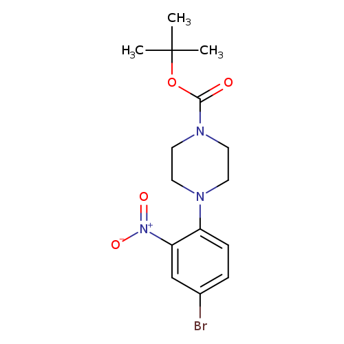 1-Piperazinecarboxylic acid, 4-(4-bromo-2-nitrophenyl)-,1,1-dimethylethyl ester