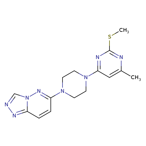 4-methyl-2-(methylsulfanyl)-6-(4-{[1,2,4]triazolo[4,3-b]pyridazin-6-yl}piperazin-1-yl)pyrimidine