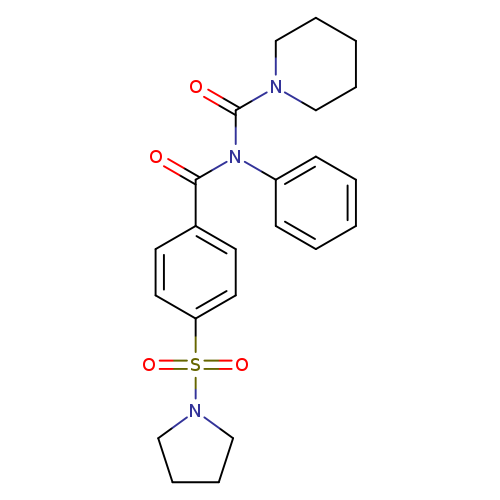 N-phenyl-N-[4-(pyrrolidine-1-sulfonyl)benzoyl]piperidine-1-carboxamide