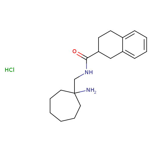 N-[(1-aminocycloheptyl)methyl]-1,2,3,4-tetrahydronaphthalene-2-carboxamidehydrochloride