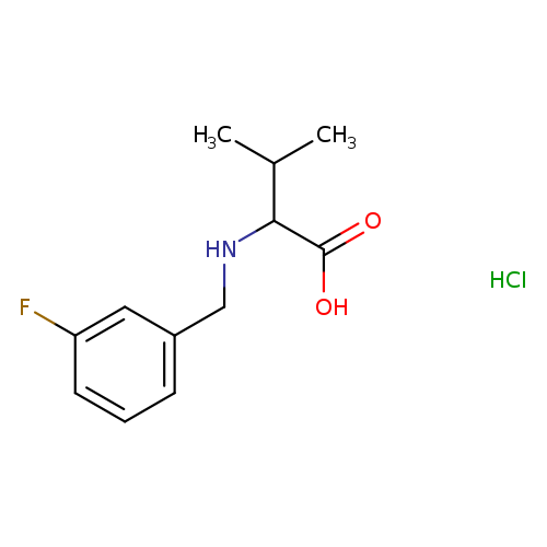 2-{[(3-fluorophenyl)methyl]amino}-3-methylbutanoic acid hydrochloride