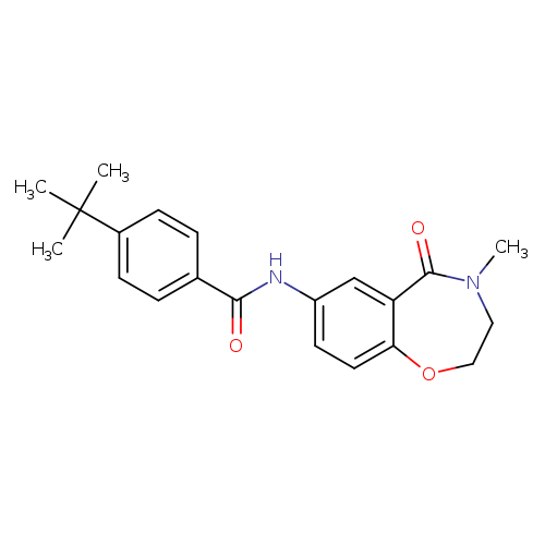4-tert-butyl-N-(4-methyl-5-oxo-2,3,4,5-tetrahydro-1,4-benzoxazepin-7-yl)benzamide