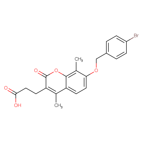 3-{7-[(4-bromobenzyl)oxy]-4,8-dimethyl-2-oxo-2H-chromen-3-yl}propanoic acid