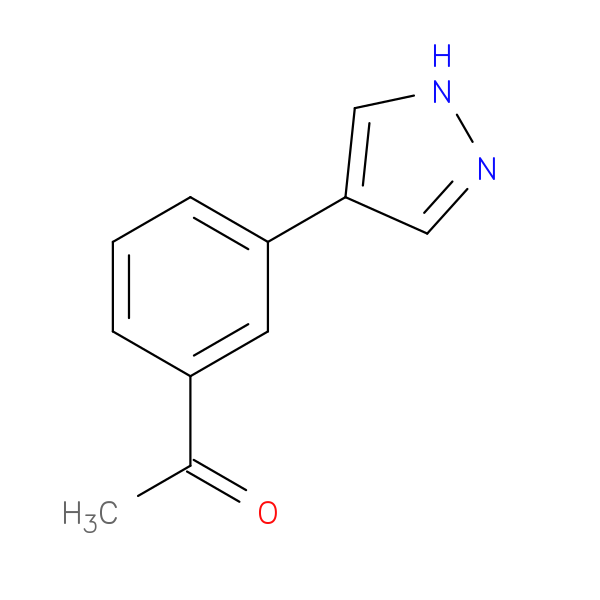 1-[3-(1H-pyrazol-4-yl)phenyl]ethan-1-one