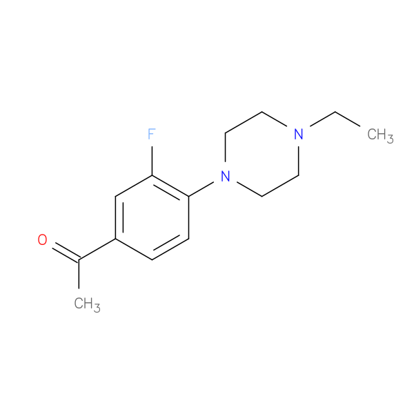 1-[4-(4-ethylpiperazin-1-yl)-3-fluorophenyl]ethan-1-one