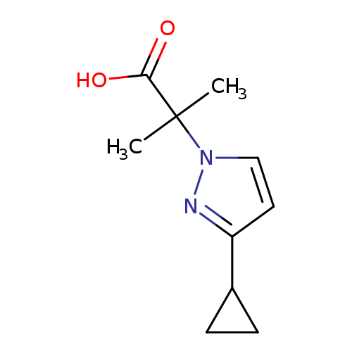 2-(3-cyclopropyl-1H-pyrazol-1-yl)-2-methylpropanoicacid