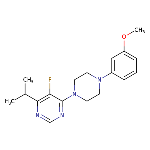 5-fluoro-4-[4-(3-methoxyphenyl)piperazin-1-yl]-6-(propan-2-yl)pyrimidine