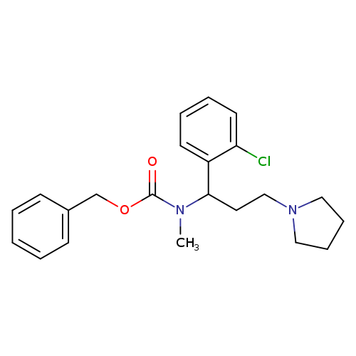 Benzyl (1-(2-chlorophenyl)-3-(pyrrolidin-1-yl)propyl)(methyl)carbamate