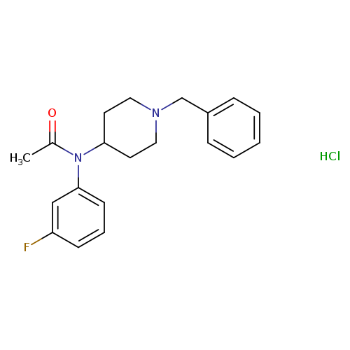 N-(1-benzylpiperidin-4-yl)-N-(3-fluorophenyl)acetamide,monohydrochloride