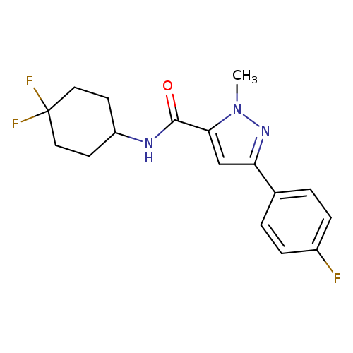 N-(4,4-difluorocyclohexyl)-3-(4-fluorophenyl)-1-methyl-1H-pyrazole-5-carboxamide