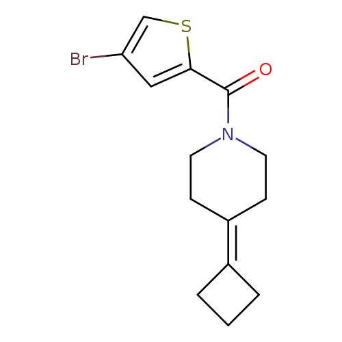 1-(4-bromothiophene-2-carbonyl)-4-cyclobutylidenepiperidine