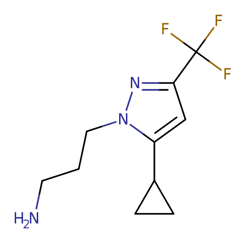 3-[5-Cyclopropyl-3-(trifluoromethyl)-1h-pyrazol-1-yl]propan-1-amine