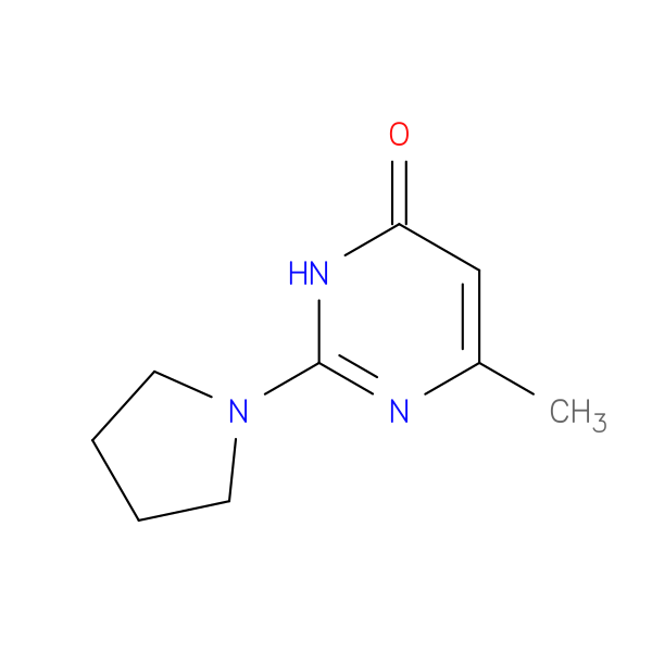 6-Methyl-2-pyrrolidin-1-ylpyrimidin-4(3h)-one