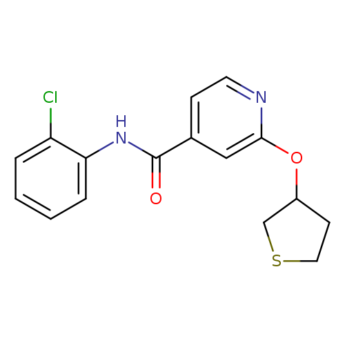 N-(2-chlorophenyl)-2-(thiolan-3-yloxy)pyridine-4-carboxamide