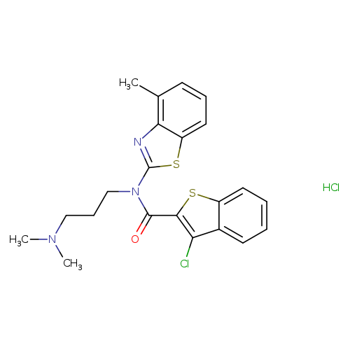 3-chloro-N-[3-(dimethylamino)propyl]-N-(4-methyl-1,3-benzothiazol-2-yl)-1-benzothiophene-2-carboxamide hydrochloride