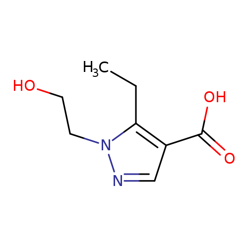 5-ethyl-1-(2-hydroxyethyl)-1H-pyrazole-4-carboxylic acid